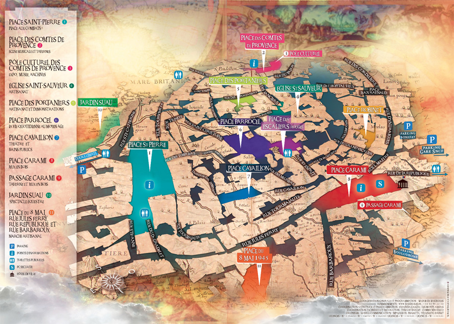 Fête médievale Brigoles 2015 plan